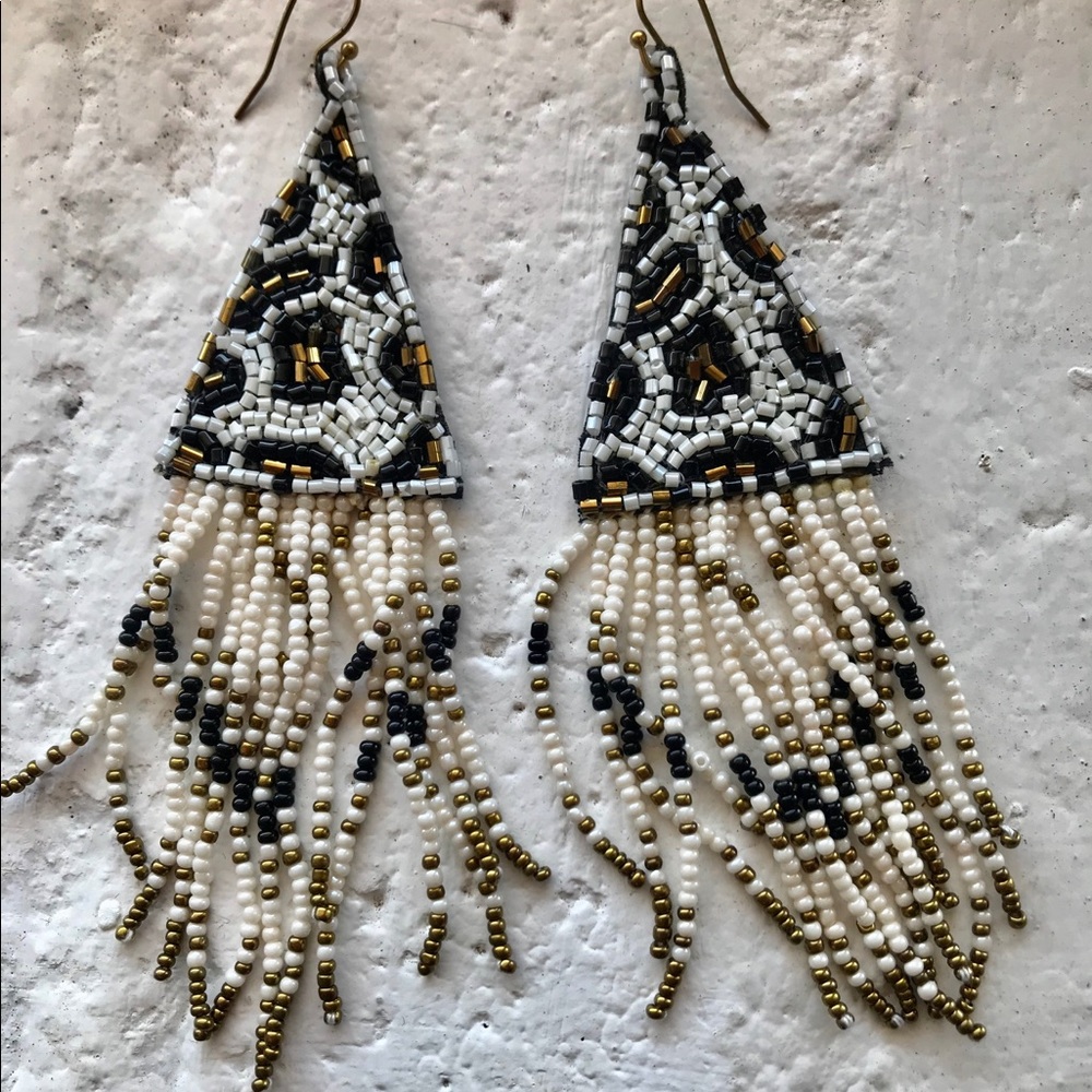 Beaded Leopard Earrings